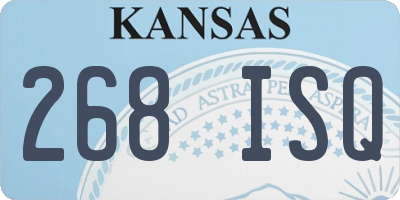 KS license plate 268ISQ