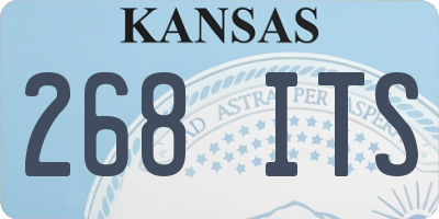 KS license plate 268ITS