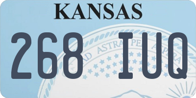 KS license plate 268IUQ