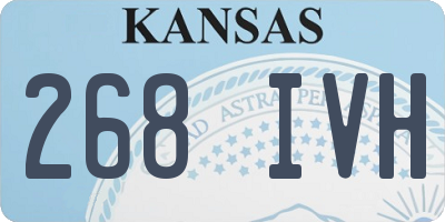 KS license plate 268IVH