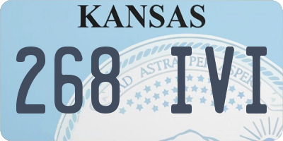 KS license plate 268IVI