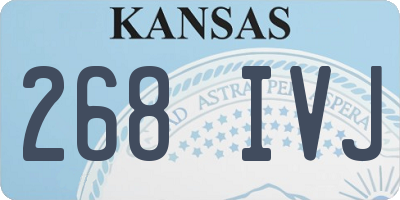 KS license plate 268IVJ