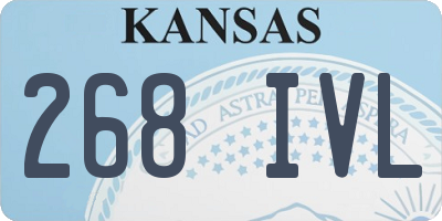 KS license plate 268IVL
