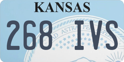 KS license plate 268IVS
