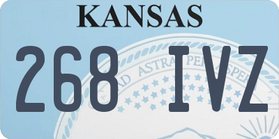 KS license plate 268IVZ