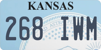 KS license plate 268IWM