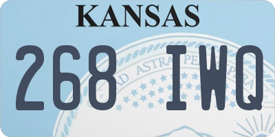 KS license plate 268IWQ