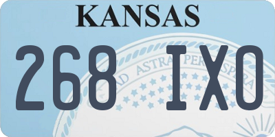 KS license plate 268IXO