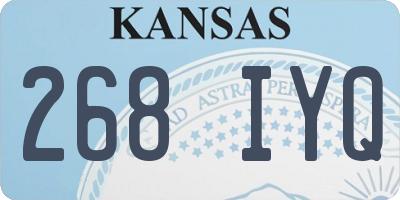 KS license plate 268IYQ