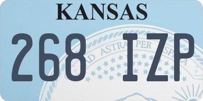KS license plate 268IZP