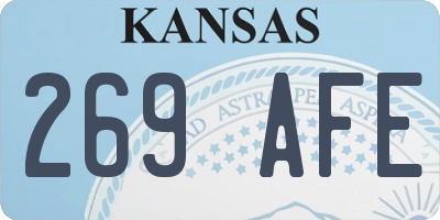 KS license plate 269AFE