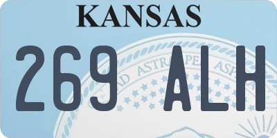 KS license plate 269ALH