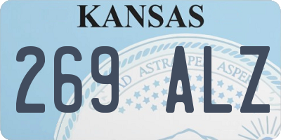 KS license plate 269ALZ