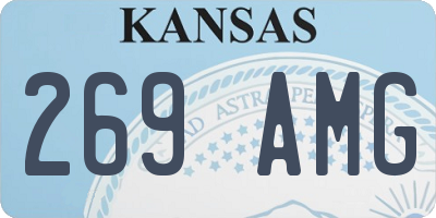 KS license plate 269AMG