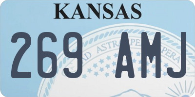 KS license plate 269AMJ