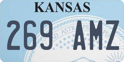 KS license plate 269AMZ