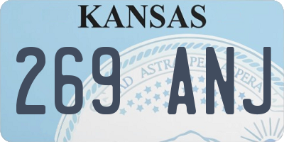 KS license plate 269ANJ