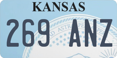 KS license plate 269ANZ