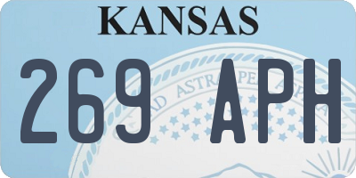 KS license plate 269APH