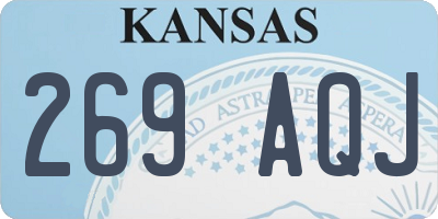 KS license plate 269AQJ
