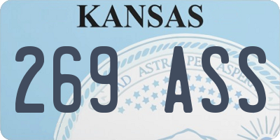 KS license plate 269ASS