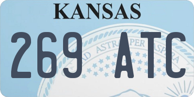 KS license plate 269ATC