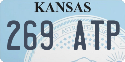 KS license plate 269ATP