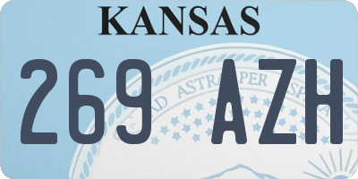 KS license plate 269AZH