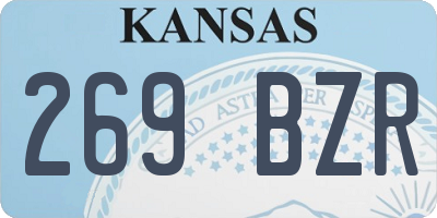 KS license plate 269BZR
