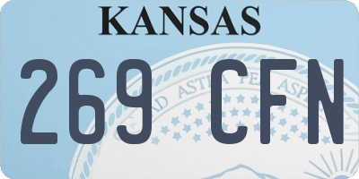 KS license plate 269CFN