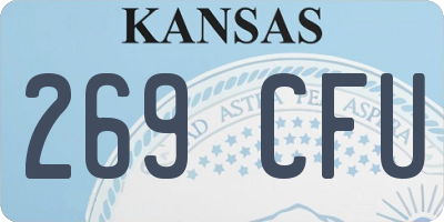 KS license plate 269CFU
