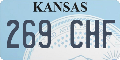 KS license plate 269CHF
