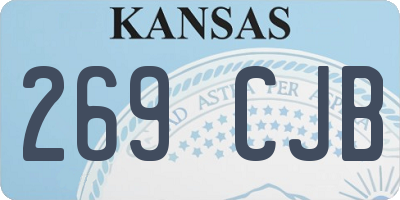KS license plate 269CJB