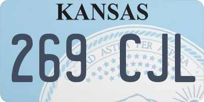 KS license plate 269CJL