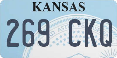 KS license plate 269CKQ