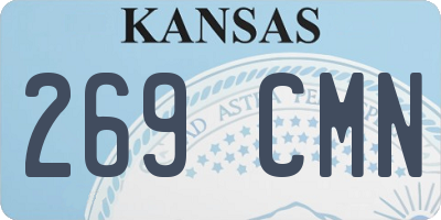 KS license plate 269CMN