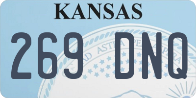 KS license plate 269DNQ