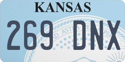 KS license plate 269DNX