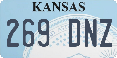 KS license plate 269DNZ