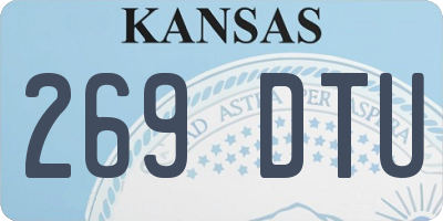 KS license plate 269DTU