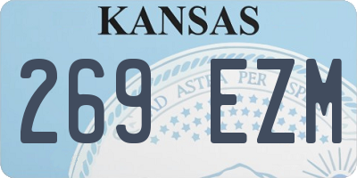 KS license plate 269EZM