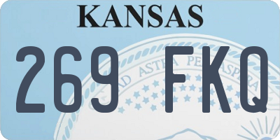 KS license plate 269FKQ