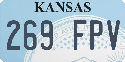 KS license plate 269FPV