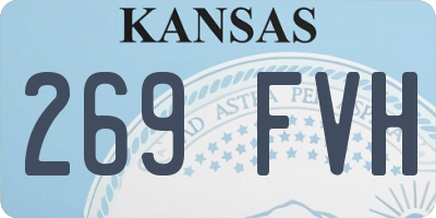 KS license plate 269FVH