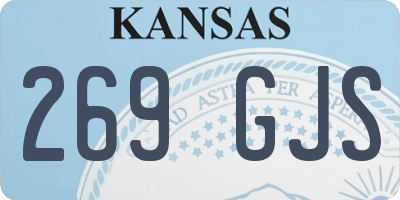 KS license plate 269GJS