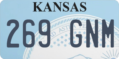 KS license plate 269GNM