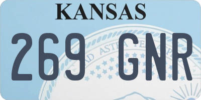 KS license plate 269GNR