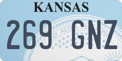 KS license plate 269GNZ
