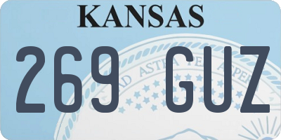 KS license plate 269GUZ
