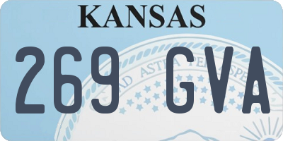 KS license plate 269GVA